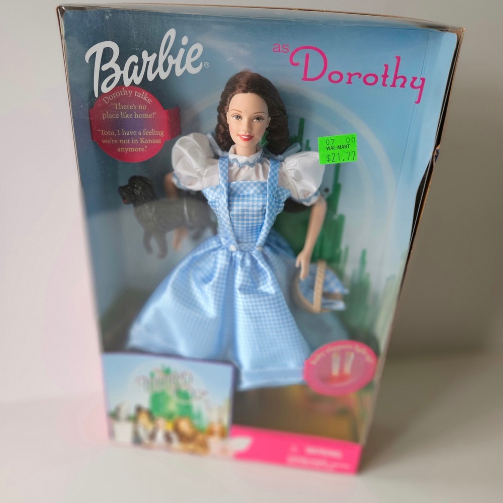 Barbie as Dorothy Wizard of Oz Doll 1999 Collectible Mattel Toto Ruby Slippers